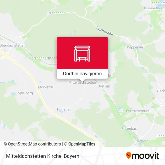 Mitteldachstetten Kirche Karte
