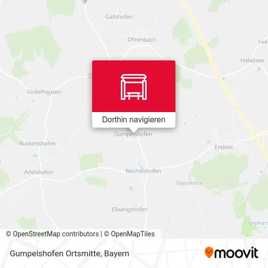 Gumpelshofen Ortsmitte Karte