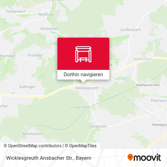 Wicklesgreuth Ansbacher Str. Karte