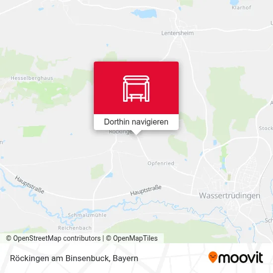 Röckingen am Binsenbuck Karte