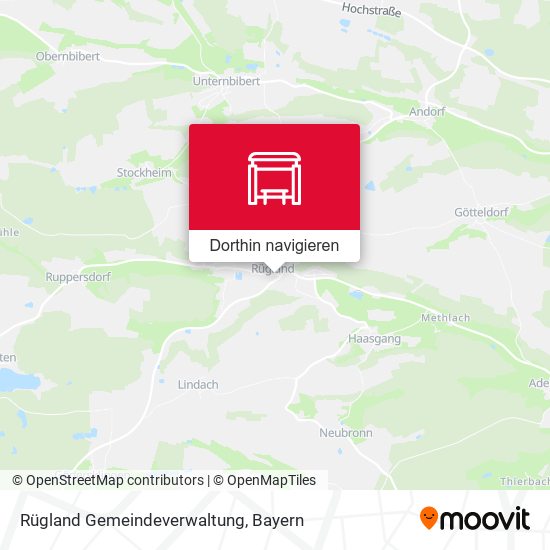 Rügland Gemeindeverwaltung Karte