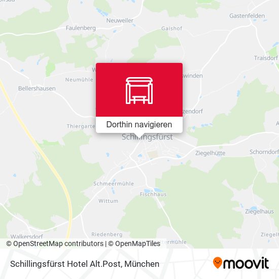 Schillingsfürst Hotel Alt.Post Karte