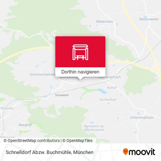 Schnelldorf Abzw. Buchmühle Karte