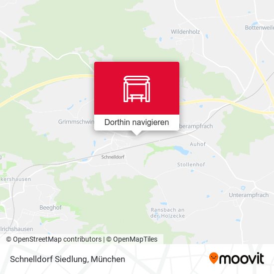 Schnelldorf Siedlung Karte