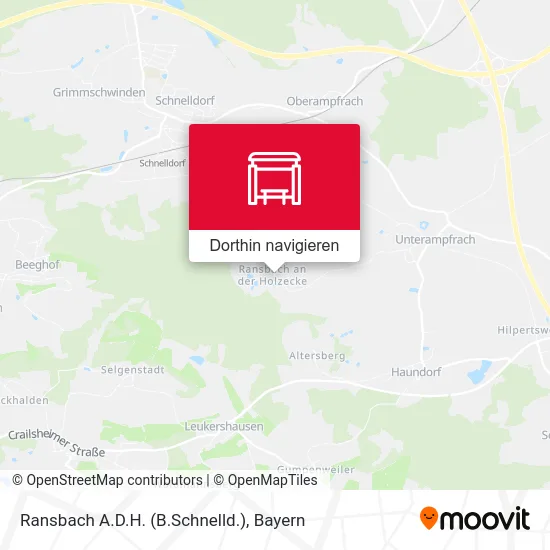 Ransbach A.D.H. (B.Schnelld.) Karte