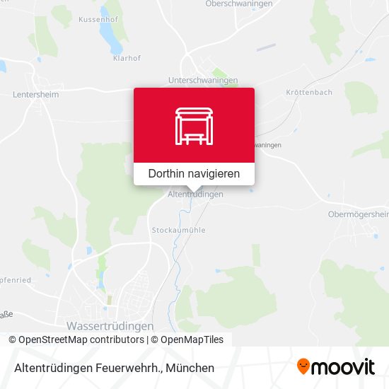 Altentrüdingen Feuerwehrh. Karte