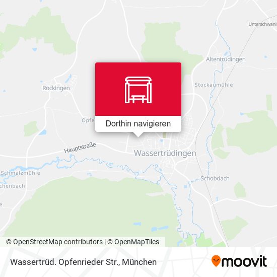 Wassertrüd. Opfenrieder Str. Karte
