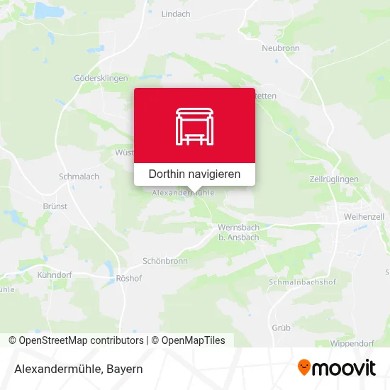 Alexandermühle Karte
