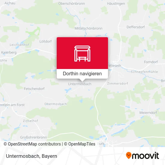 Untermosbach Karte