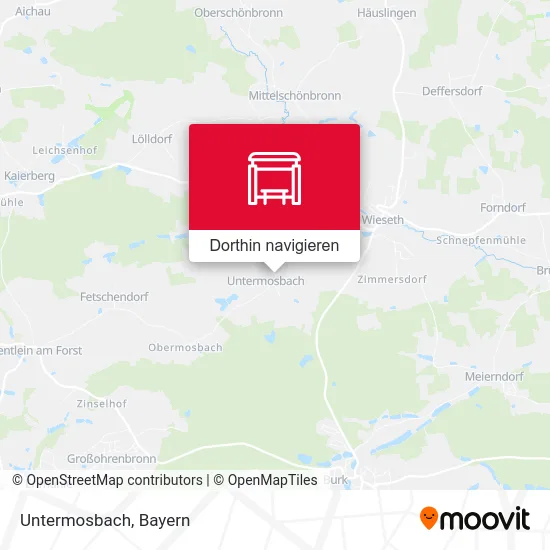 Untermosbach Karte
