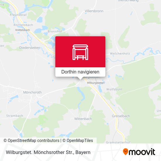 Wilburgstet. Mönchsrother Str. Karte