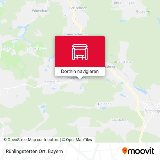 Rühlingstetten Ort Karte