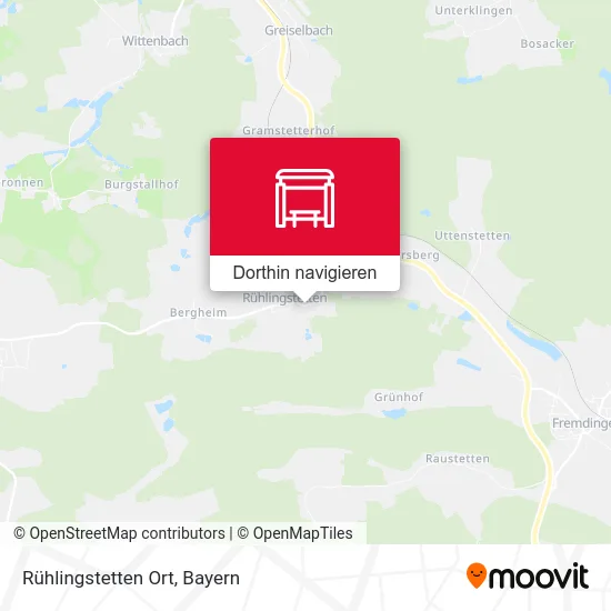Rühlingstetten Ort Karte