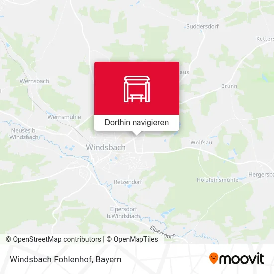 Windsbach Fohlenhof Karte