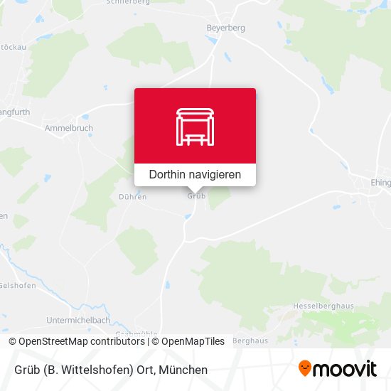 Grüb (B. Wittelshofen) Ort Karte