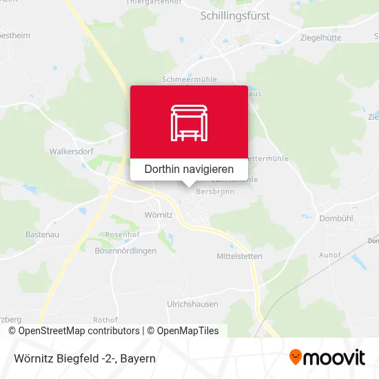 Wörnitz Biegfeld -2- Karte