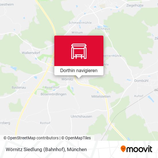 Wörnitz Siedlung (Bahnhof) Karte