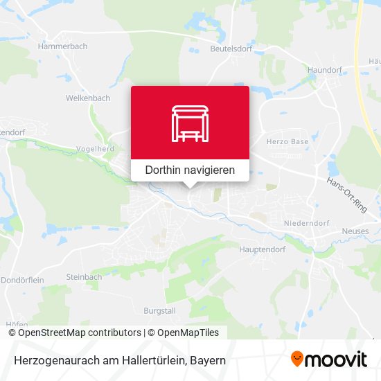 Herzogenaurach am Hallertürlein Karte