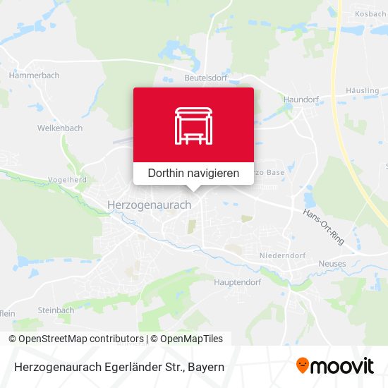 Herzogenaurach Egerländer Str. Karte