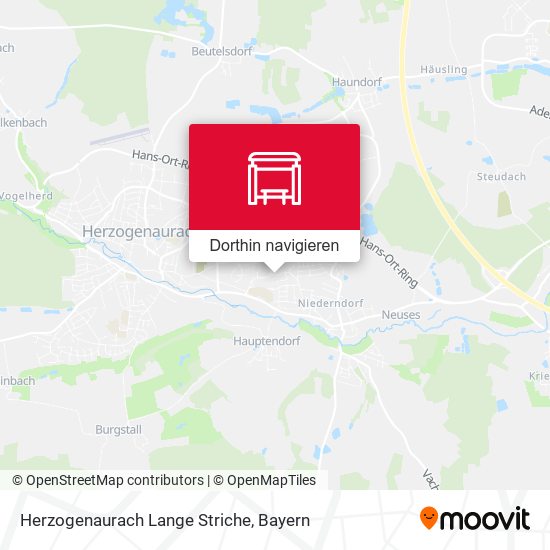 Herzogenaurach Lange Striche Karte