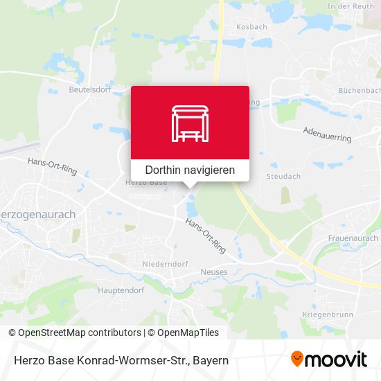 Herzo Base Konrad-Wormser-Str. Karte