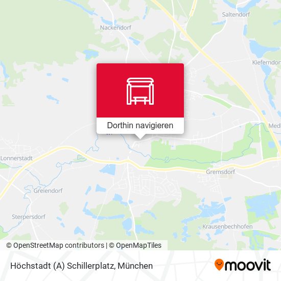 Höchstadt (A) Schillerplatz Karte