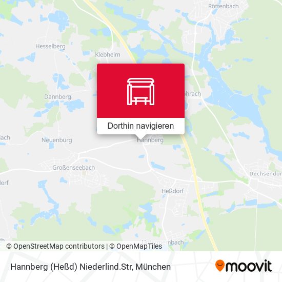 Hannberg (Heßd) Niederlind.Str Karte