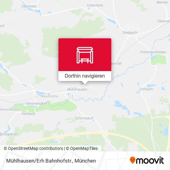 Mühlhausen/Erh Bahnhofstr. Karte