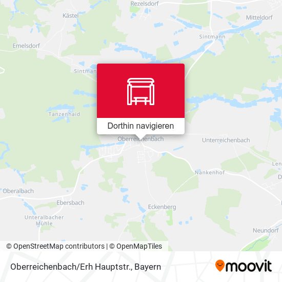 Oberreichenbach/Erh Hauptstr. Karte