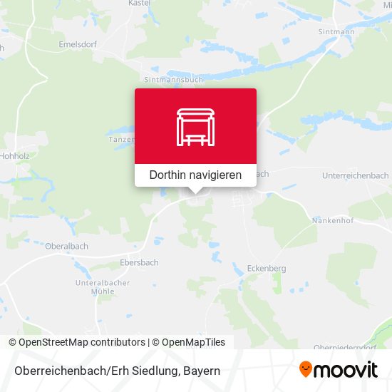 Oberreichenbach/Erh Siedlung Karte