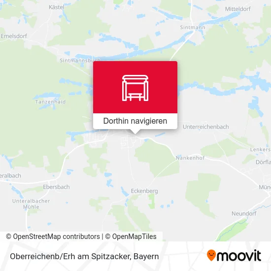 Oberreichenb/Erh am Spitzacker Karte