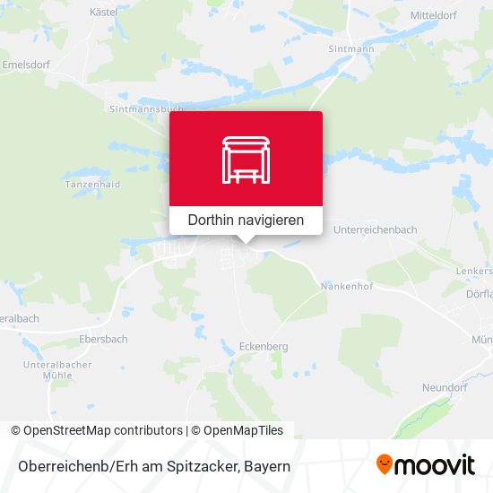 Oberreichenb/Erh am Spitzacker Karte