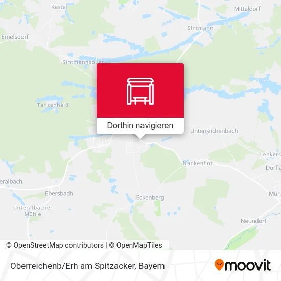 Oberreichenb/Erh am Spitzacker Karte