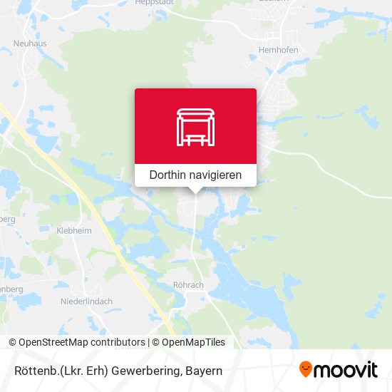 Röttenb.(Lkr. Erh) Gewerbering Karte