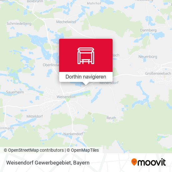 Weisendorf Gewerbegebiet Karte