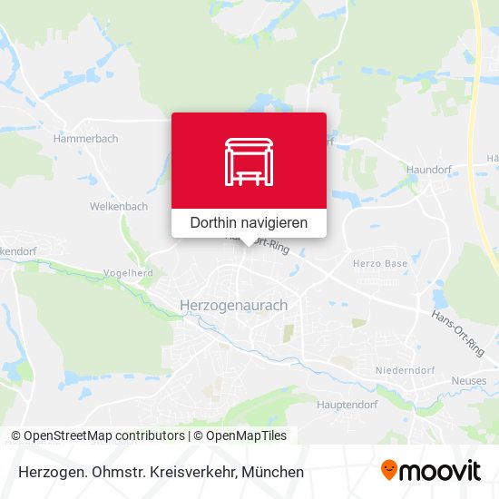 Herzogen. Ohmstr. Kreisverkehr Karte