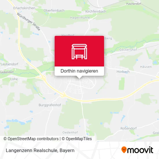 Langenzenn Realschule Karte