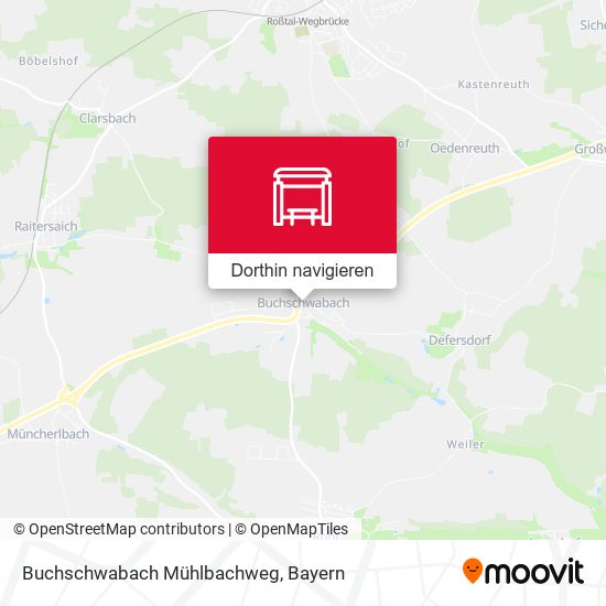 Buchschwabach Mühlbachweg Karte