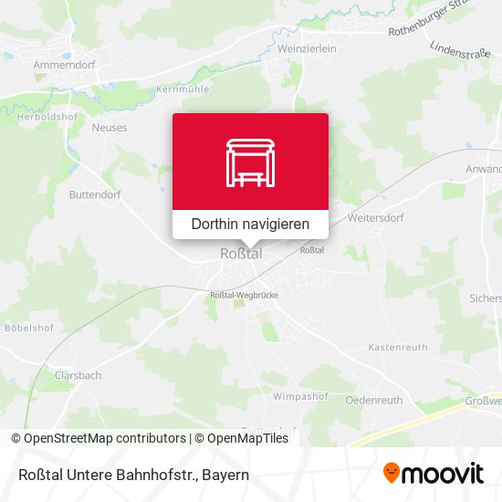 Roßtal Untere Bahnhofstr. Karte