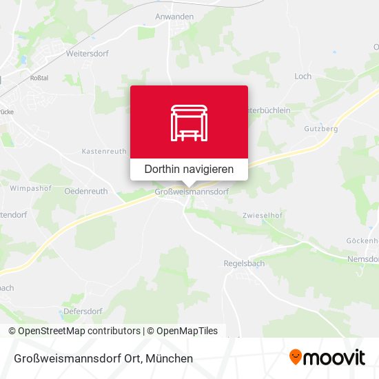 Großweismannsdorf Ort Karte