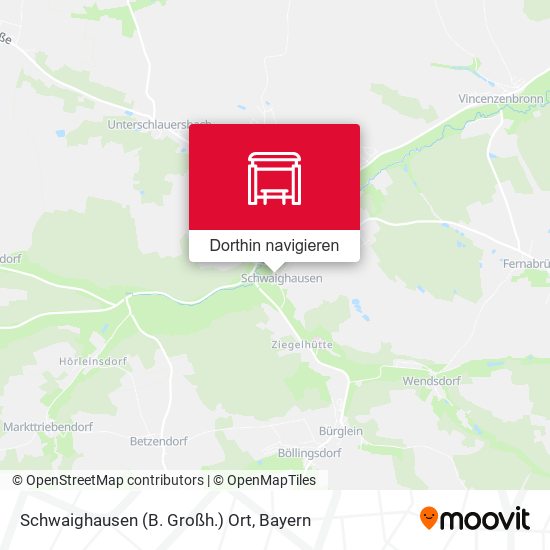 Schwaighausen (B. Großh.) Ort Karte