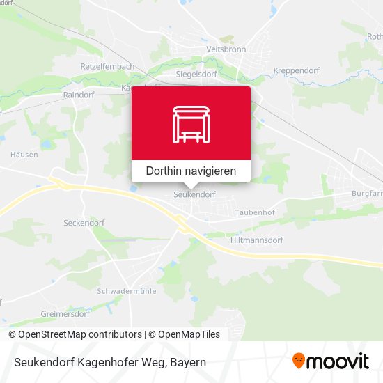 Seukendorf Kagenhofer Weg Karte