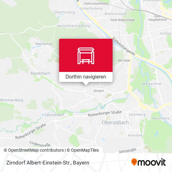 Zirndorf Albert-Einstein-Str. Karte