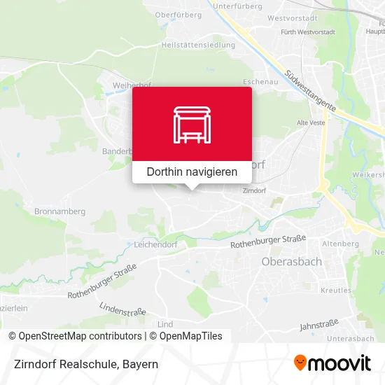 Zirndorf Realschule Karte