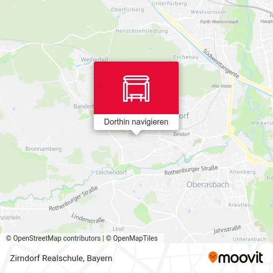 Zirndorf Realschule Karte