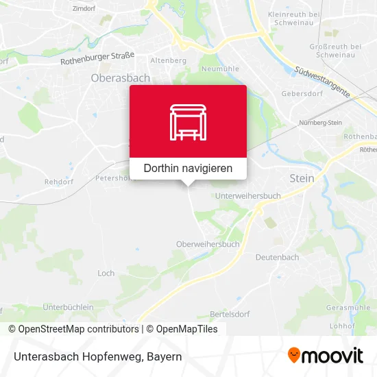 Unterasbach Hopfenweg Karte