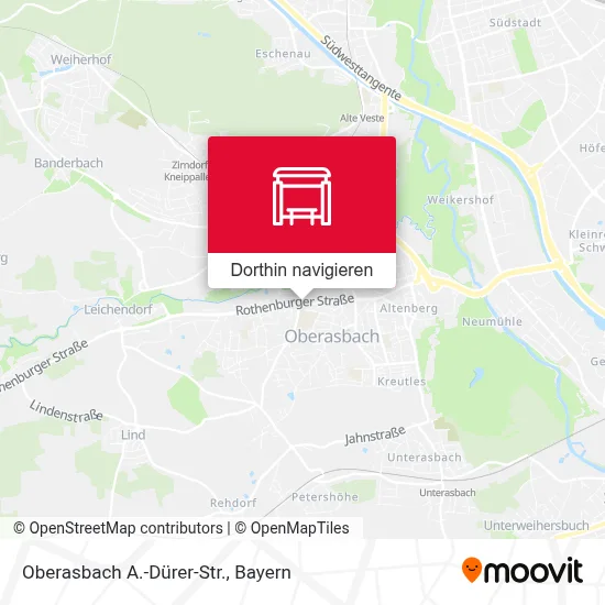 Oberasbach A.-Dürer-Str. Karte