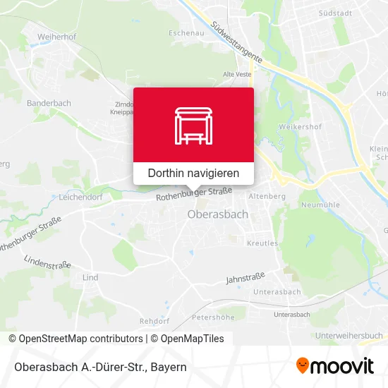 Oberasbach A.-Dürer-Str. Karte