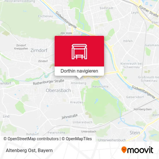Altenberg Ost Karte