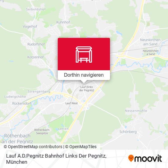 Lauf A.D.Pegnitz Bahnhof Links Der Pegnitz Karte